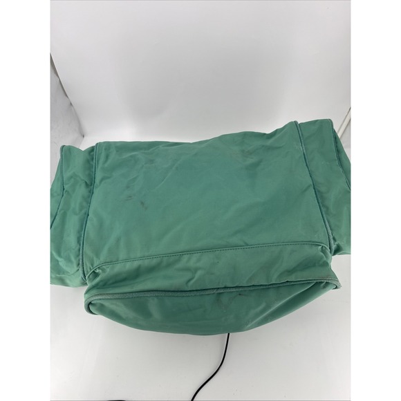 Lands End Summit YKK Duffle Bag-Green/Blue-Travel-Front & Side Zip Pockets - Picture 14 of 16